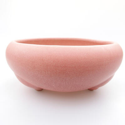 Ceramiczna miska bonsai 13,5 x 13,5 x 6 cm, kolor różowy - 1