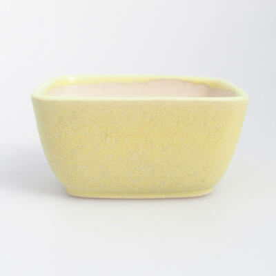 Ceramiczna miska bonsai 5,5 x 4,5 x 3 cm, kolor żółty - 1