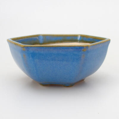 Ceramiczna miska bonsai 7 x 6 x 3 cm, kolor niebieski - 1