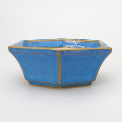Ceramiczna miska bonsai 5,5 x 5 x 2,5 cm, kolor niebieski - 1