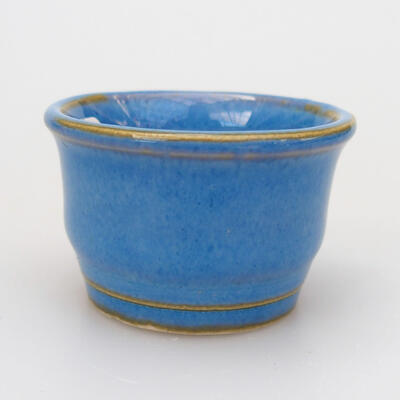 Ceramiczna miska bonsai 3,5 x 3,5 x 2,5 cm, kolor niebieski - 1