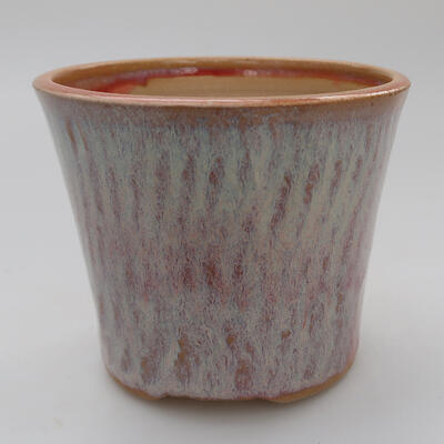 Ceramiczna miska bonsai 10,5 x 10,5 x 8,5 cm, kolor różowy - 1
