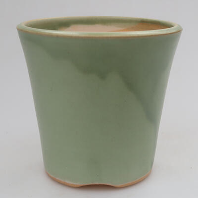 Ceramiczna miska bonsai 9,5 x 9,5 x 9 cm, kolor zielony - 1
