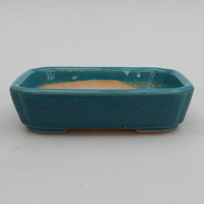 Ceramiczna miska bonsai 12 x 9 x 3 cm, kolor niebieski - 1