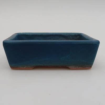 Ceramiczna miska bonsai 12 x 8,5 x 3,5 cm, kolor niebieski - 1