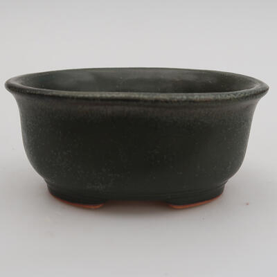 Ceramiczna miska bonsai 12 x 10 x 5 cm, kolor szary - 1
