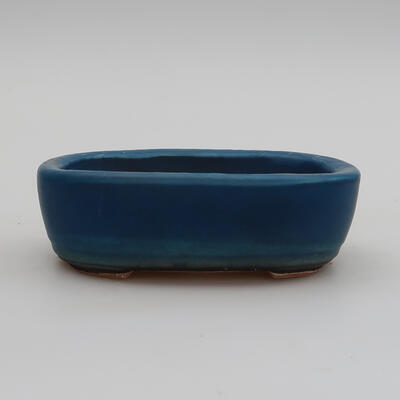 Ceramiczna miska bonsai 12,5 x 8,5 x 3,5 cm, kolor niebieski - 1