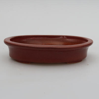 Ceramiczna miska bonsai 13 x 10 x 2,5 cm, kolor różowy - 1