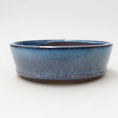 Ceramiczna miska bonsai 14,5 x 14,5 x 4,5 cm, kolor niebieski - 1