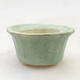 Ceramiczna miska do bonsai 5 x 5 x 3 cm, kolor zielony - 1/3