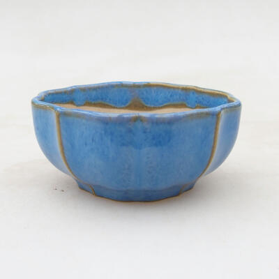 Ceramiczna miska bonsai 5,5 x 5,5 x 2,5 cm, kolor niebieski - 1
