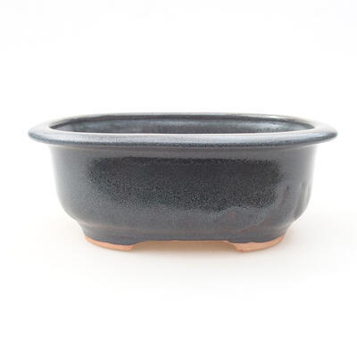 Ceramiczna miska bonsai 14 x 11 x 5 cm, kolor szary - 1