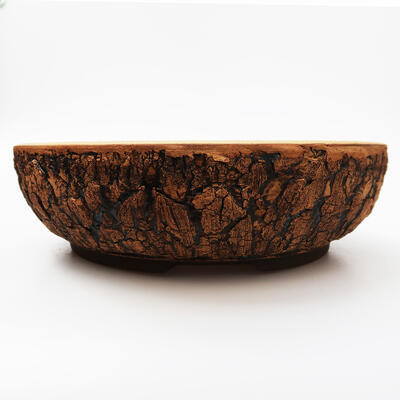 Ceramiczna miska do bonsai 28 x 28 x 8 cm, kolor spękany - 1