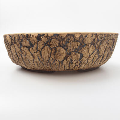 Ceramiczna miska do bonsai 29 x 29 x 8,5 cm, kolor spękany - 1