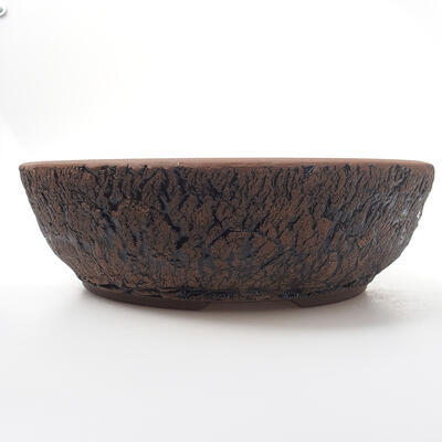 Ceramiczna miska do bonsai 28 x 28 x 8,5 cm, kolor spękany - 1