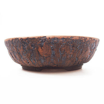 Ceramiczna miska do bonsai 20 x 20 x 6 cm, kolor spękany - 1