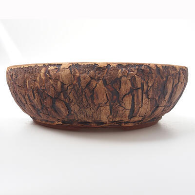 Ceramiczna miska bonsai 27 x 27 x 8 cm, kolor spękany - 1