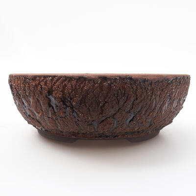 Ceramiczna miska do bonsai 19 x 19 x 7 cm, kolor spękany - 1