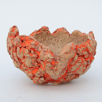 Ceramiczna muszla 9 x 9 x 5,5 cm, kolor czerwony - 1