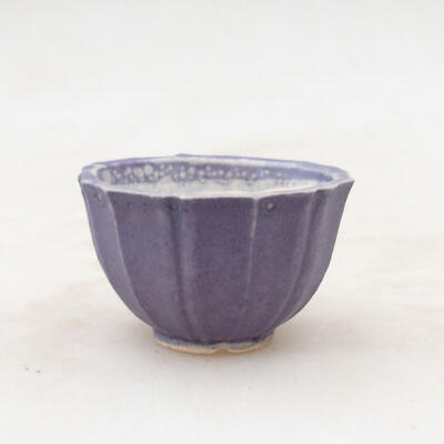 Ceramiczna miska bonsai 5 x 5 x 4 cm, kolor fioletowy - 1
