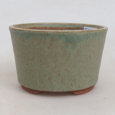 Ceramiczna miska bonsai 10 x 10 x 6,5 cm, kolor zielony - 1