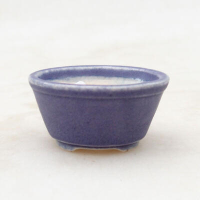 Ceramiczna miska do bonsai 4 x 4 x 2 cm, kolor fioletowy - 1