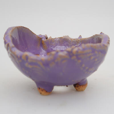 Ceramiczna muszla 9 x 9 x 5 cm, kolor fioletowy - 1