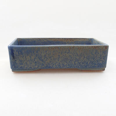 Ceramiczna miska bonsai 13 x 9,5 x 3,5 cm, kolor niebieski - 1