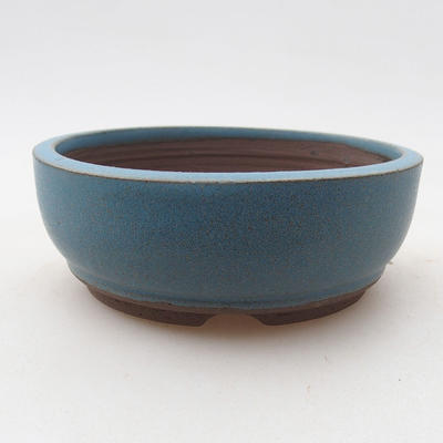 Ceramiczna miska bonsai 9,5 x 9,5 x 3,5 cm, kolor niebieski - 1