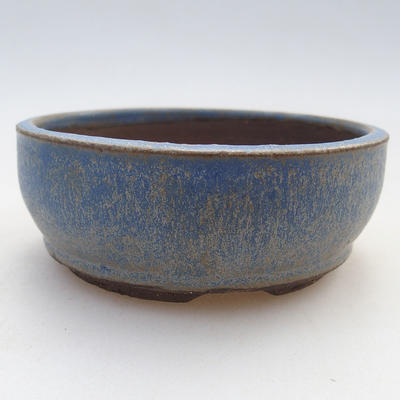 Ceramiczna miska bonsai 9,5 x 9,5 x 3,5 cm, kolor niebieski - 1
