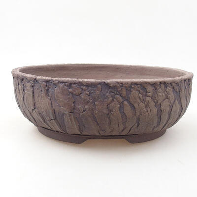 Ceramiczna miska bonsai 21,5 x 21,5 x 7 cm, kolor spękany - 1
