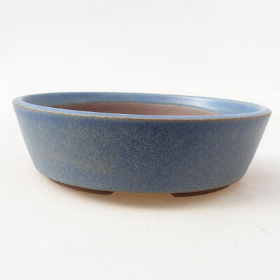 Ceramiczna miska bonsai 16,5 x 16,5 x 4,5 cm, kolor niebieski - 1