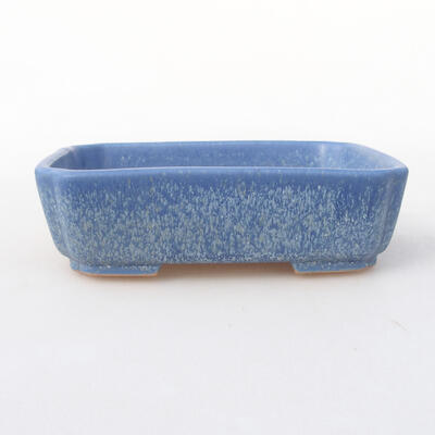 Ceramiczna miska bonsai 15 x 11,5 x 4 cm, kolor niebieski - 1