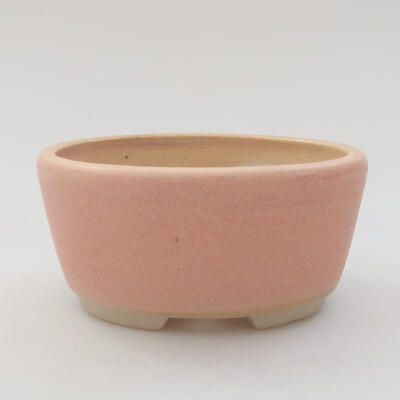 Ceramiczna miska bonsai 8 x 7 x 4 cm, kolor różowy - 1