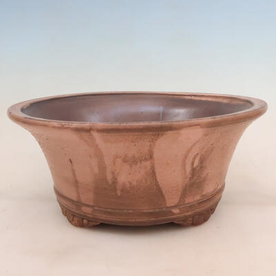 Ceramiczna miska bonsai 28,5 x 28,5 x 12,5 cm, kolor różowy - 1