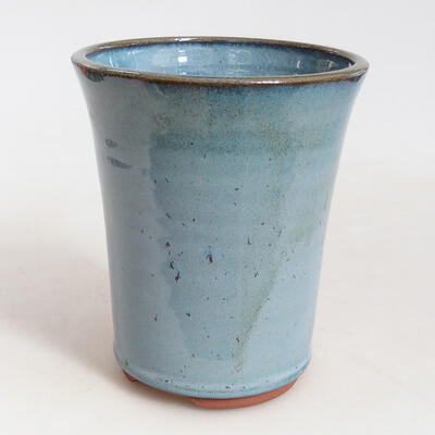 Ceramiczna miska bonsai 10,5 x 10,5 x 13,5 cm, kolor niebieski - 1
