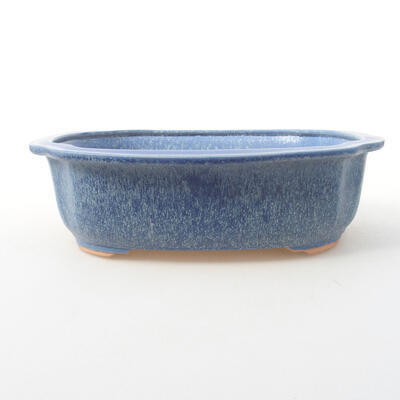 Ceramiczna miska bonsai 23 x 20 x 7 cm, kolor niebieski - 1
