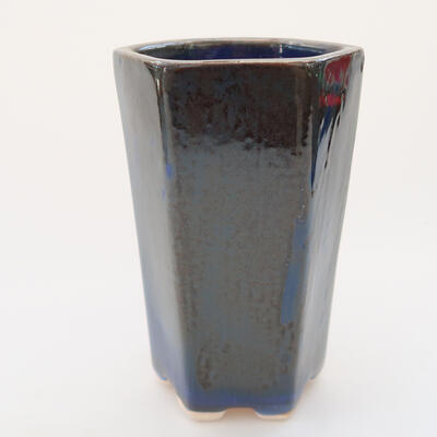 Ceramiczna miska bonsai 10 x 9 x 15 cm, kolor niebieski - 1