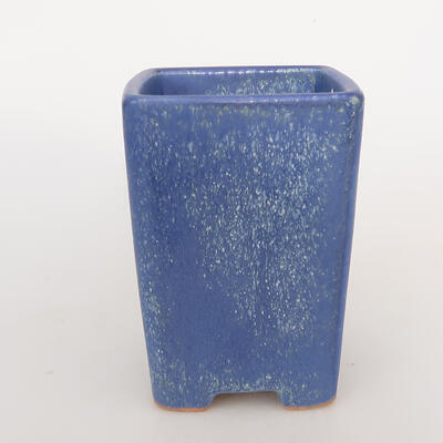 Ceramiczna miska bonsai 8 x 8 x 10,5 cm, kolor niebieski - 1