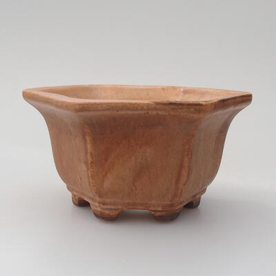 Ceramiczna miska bonsai 9,5 x 9,5 x 5,5 cm, kolor różowy - 1