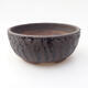 Ceramiczna miska do bonsai 16 x 16 x 7 cm, crack black - 1/3