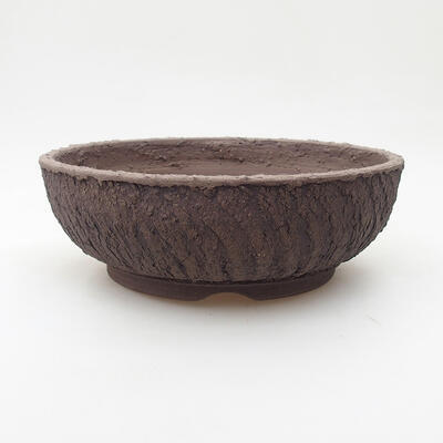 Ceramiczna miska bonsai 18,5 x 18,5 x 6,5 cm, kolor pęknięty - 1