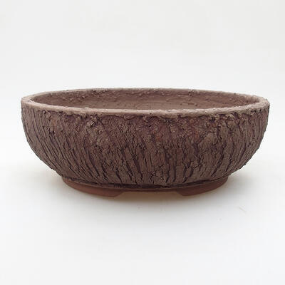 Ceramiczna miska bonsai 20,5 x 20,5 x 7 cm, kolor spękany - 1