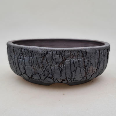 Ceramiczna miska bonsai 21 x 21 x 7 cm, kolor spękany - 1