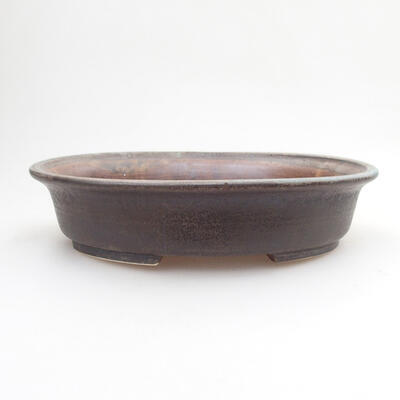 Ceramiczna miska bonsai 20 x 17 x 5,5 cm, kolor czarny - 1