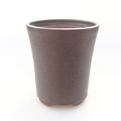 Ceramiczna miska bonsai 10,5 x 10,5 x 12 cm, kolor brązowy - 1