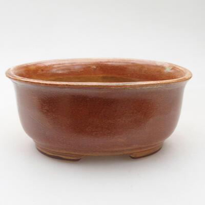 Ceramiczna miska bonsai 11,5 x 9,5 x 5,5 cm, kolor brązowy - 1
