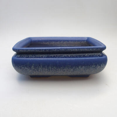 Ceramiczna miska bonsai 15,5 x 15,5 x 6 cm, kolor niebieski - 1
