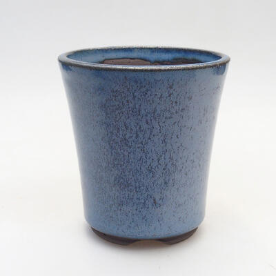 Ceramiczna miska bonsai 9 x 9 x 10,5 cm, kolor niebieski - 1