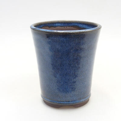 Ceramiczna miska bonsai 8,5 x 8,5 x 10 cm, kolor niebieski - 1